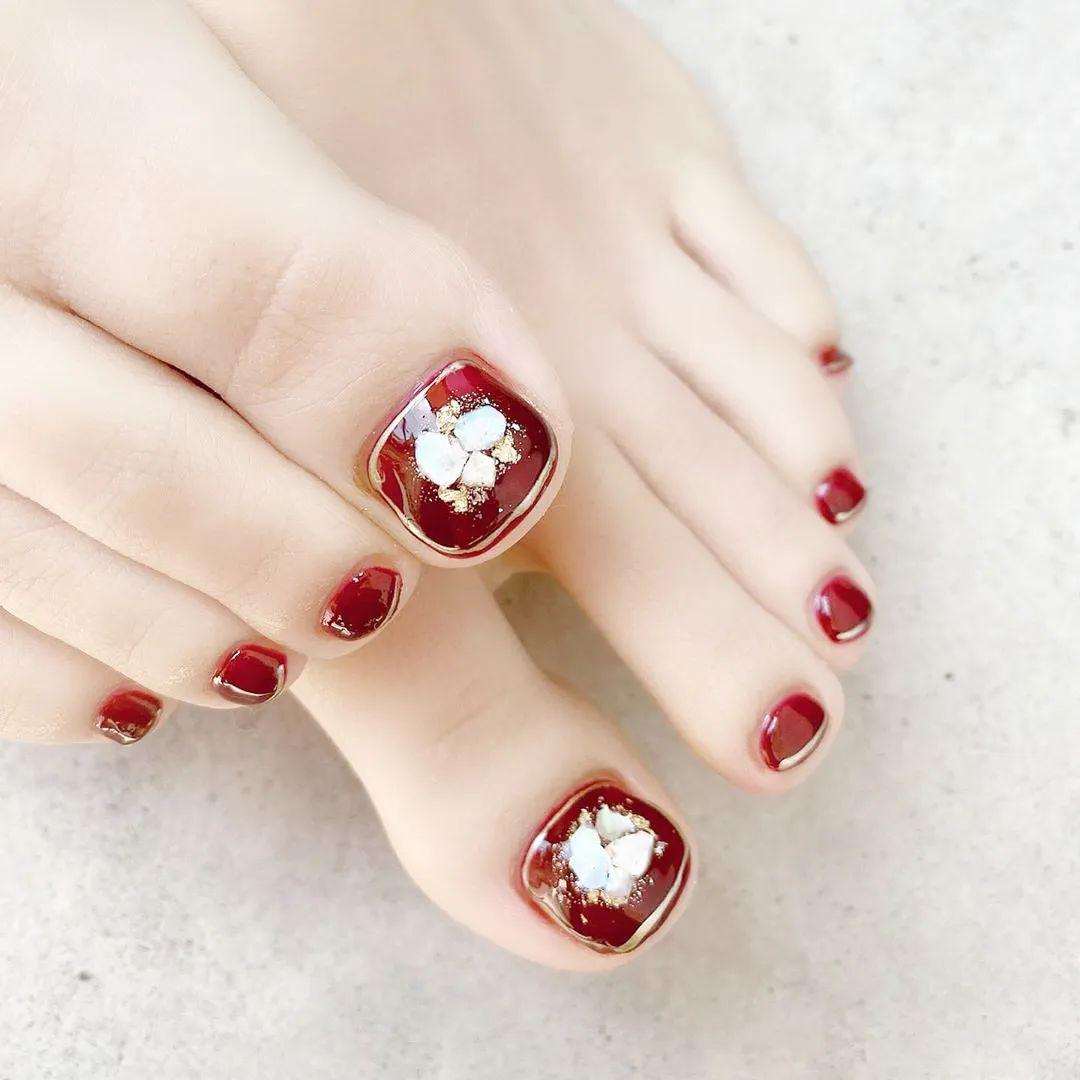 春季日系脚甲来咯简简单单也很美