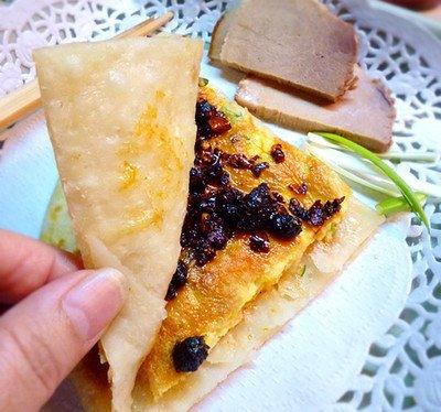 寓意好味道好又当主食又当菜这烙饼卷鸡蛋