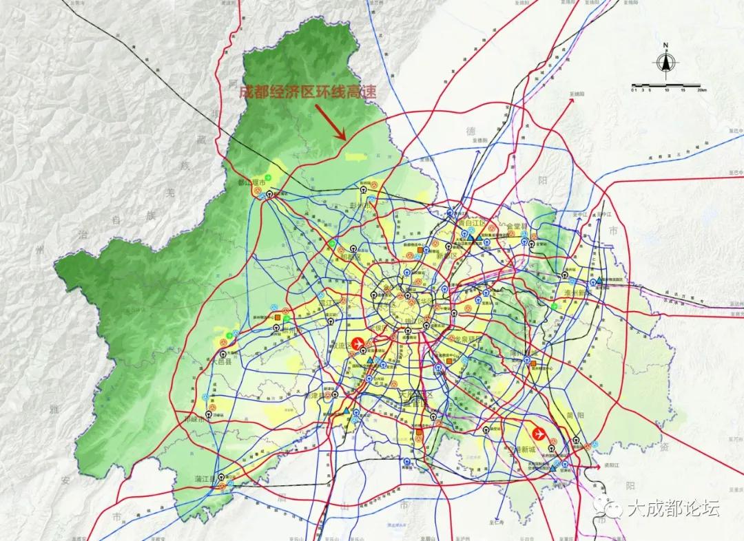 成都环城路规划图图片