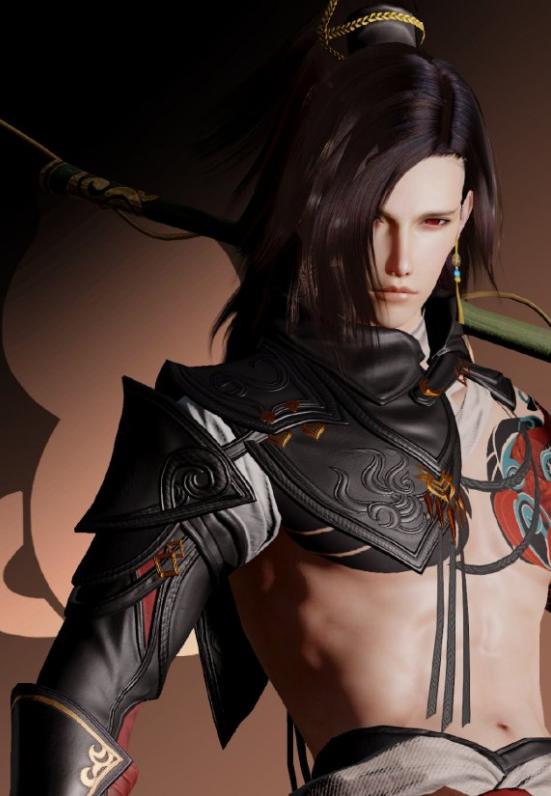 看看这优秀的腹肌和腰线,作为剑三门派里最不爱穿上衣的成男之一,丐哥