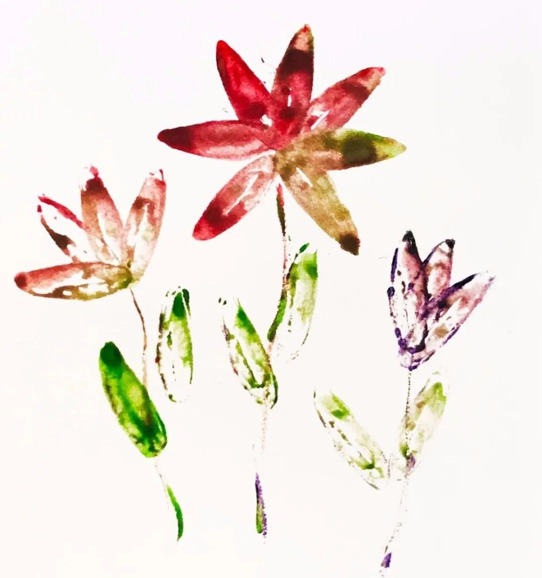 家里的自然课二十三▏解锁超好玩的蔬果拓印画下