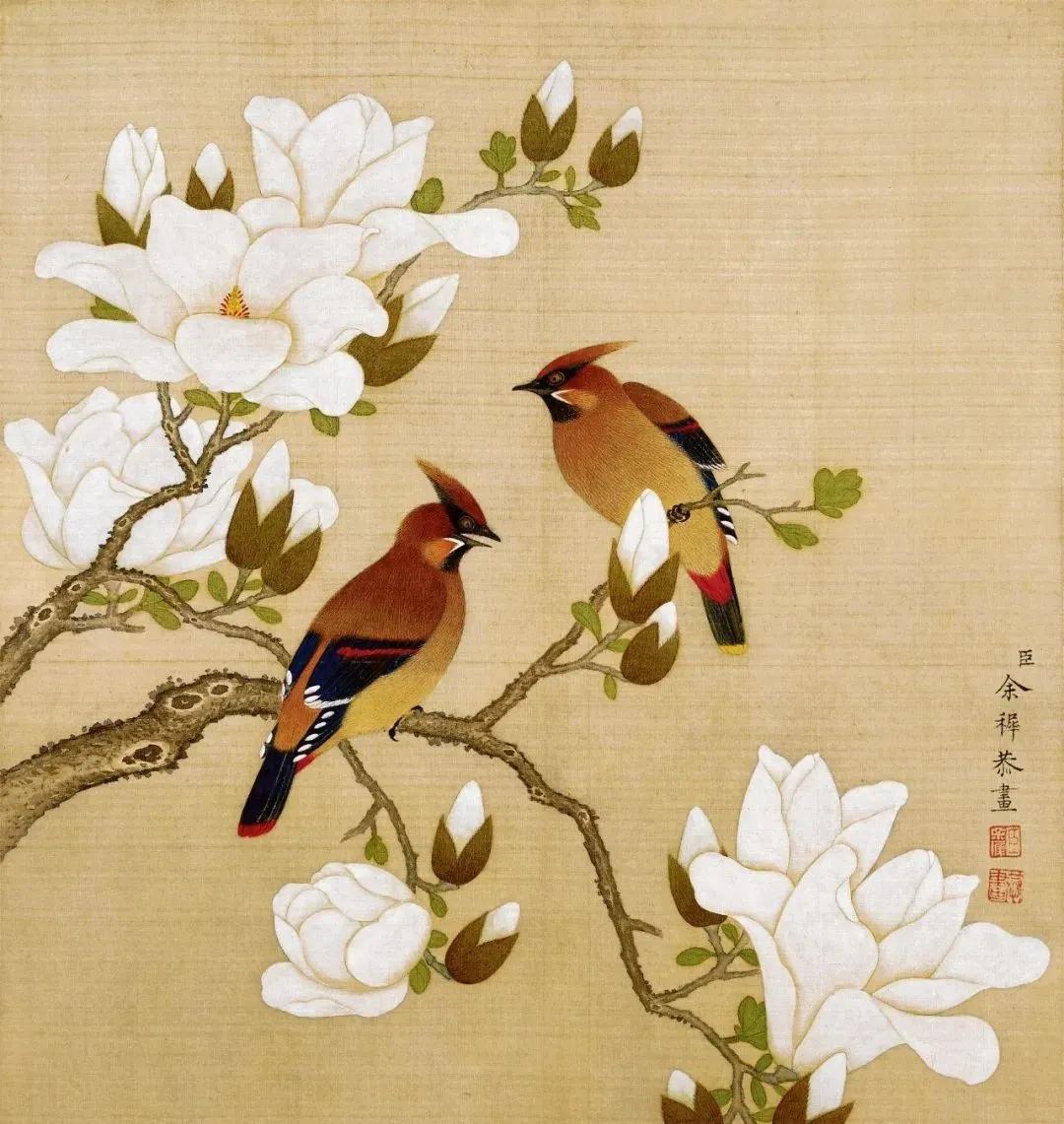 清代八位著名画家的花鸟山水图册集赏