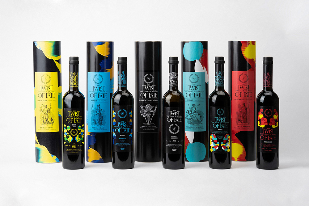 韩国葡萄酒品牌twistoffate包装设计