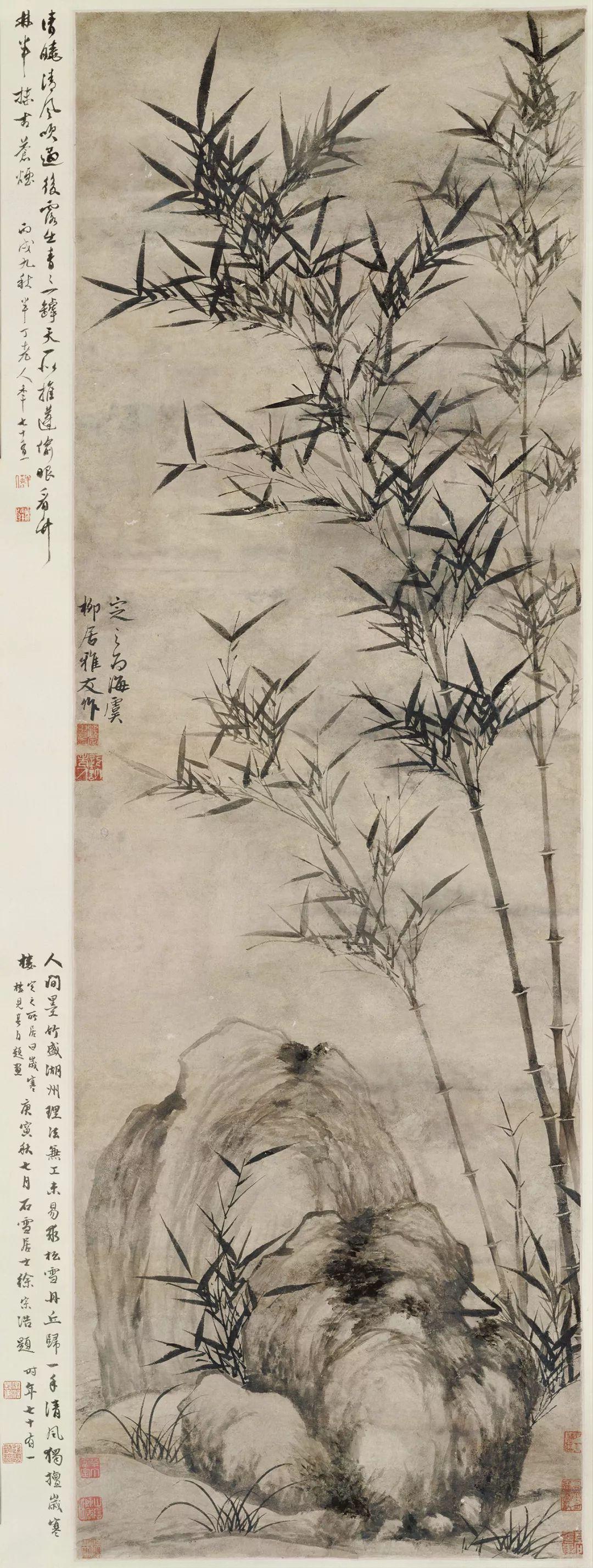 等题材是在宋画家文同,苏轼等人基础之上发展,并在元代逐步发扬光大