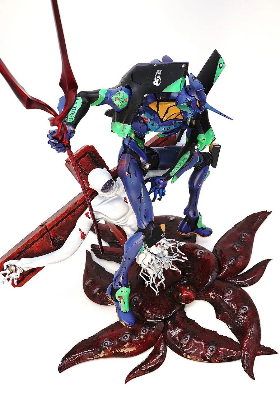 初号机朗基奴斯枪和莉莉斯这个涂装真带感