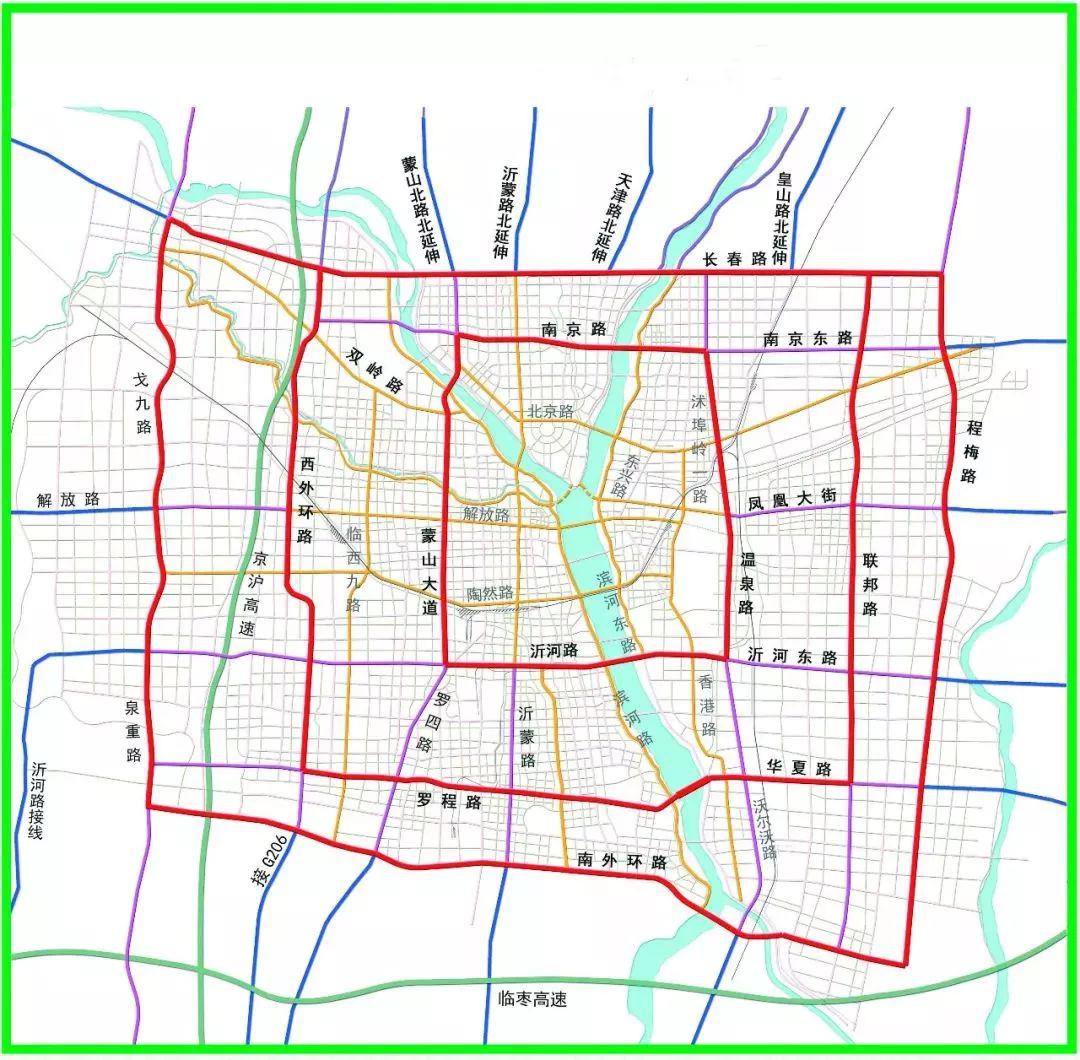 临沂金九路高架规划图图片