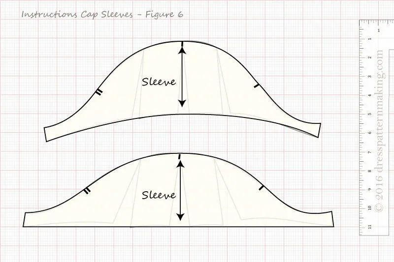 小盖肩袖的纸样变化