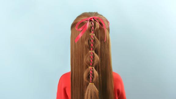 喜庆灯笼辫春节儿童发型小女孩发型视频