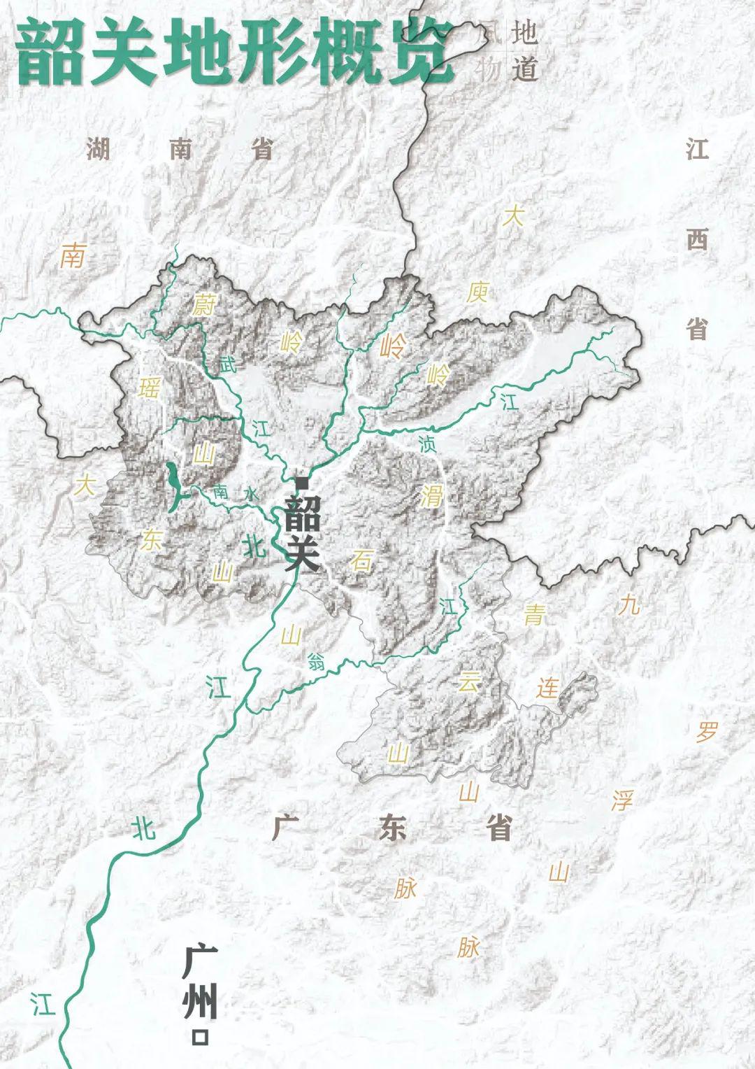 西北侧,与湖南的郴州隔着大东山,瑶山,蔚岭等诸多南岭山系,其中湘,粤