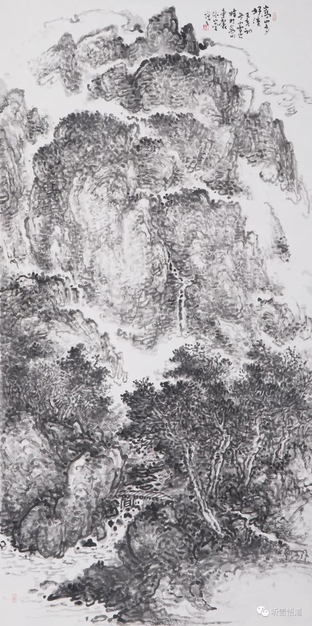 当代著名书画家田占峰山水画品鉴