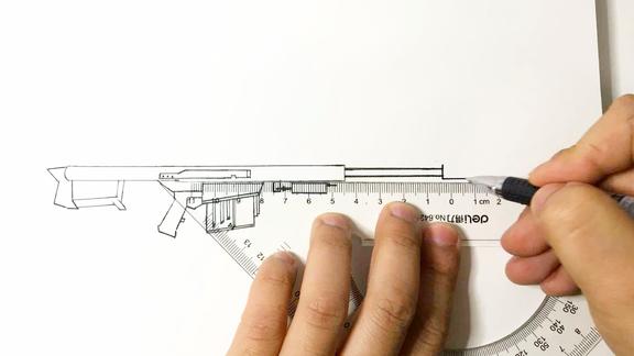 画一把穿越火线最强狙击步枪威力强大像不像你说的算