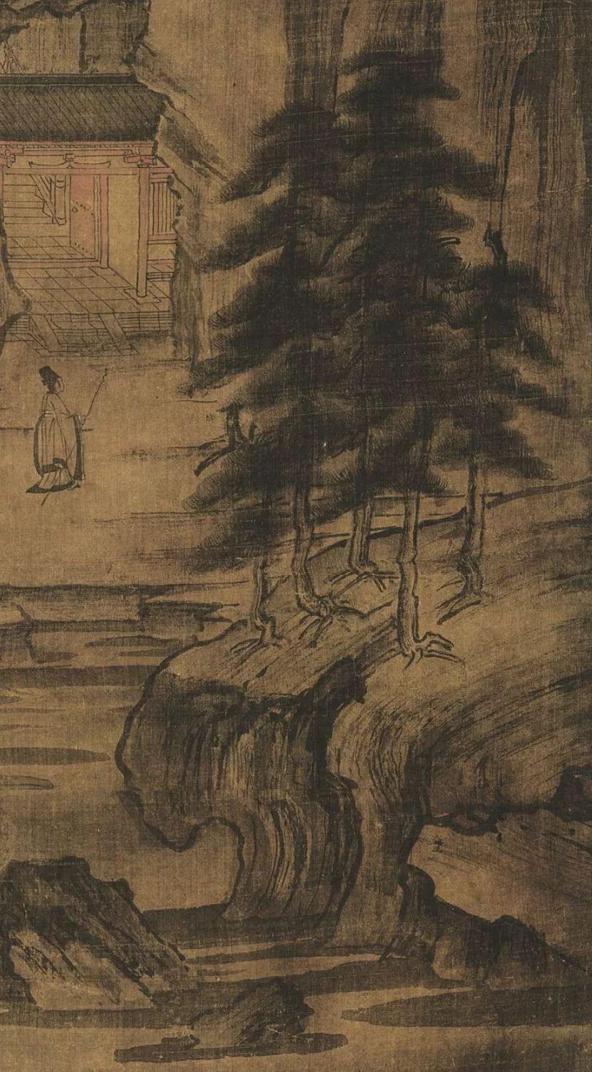 深山会棋图及其细部