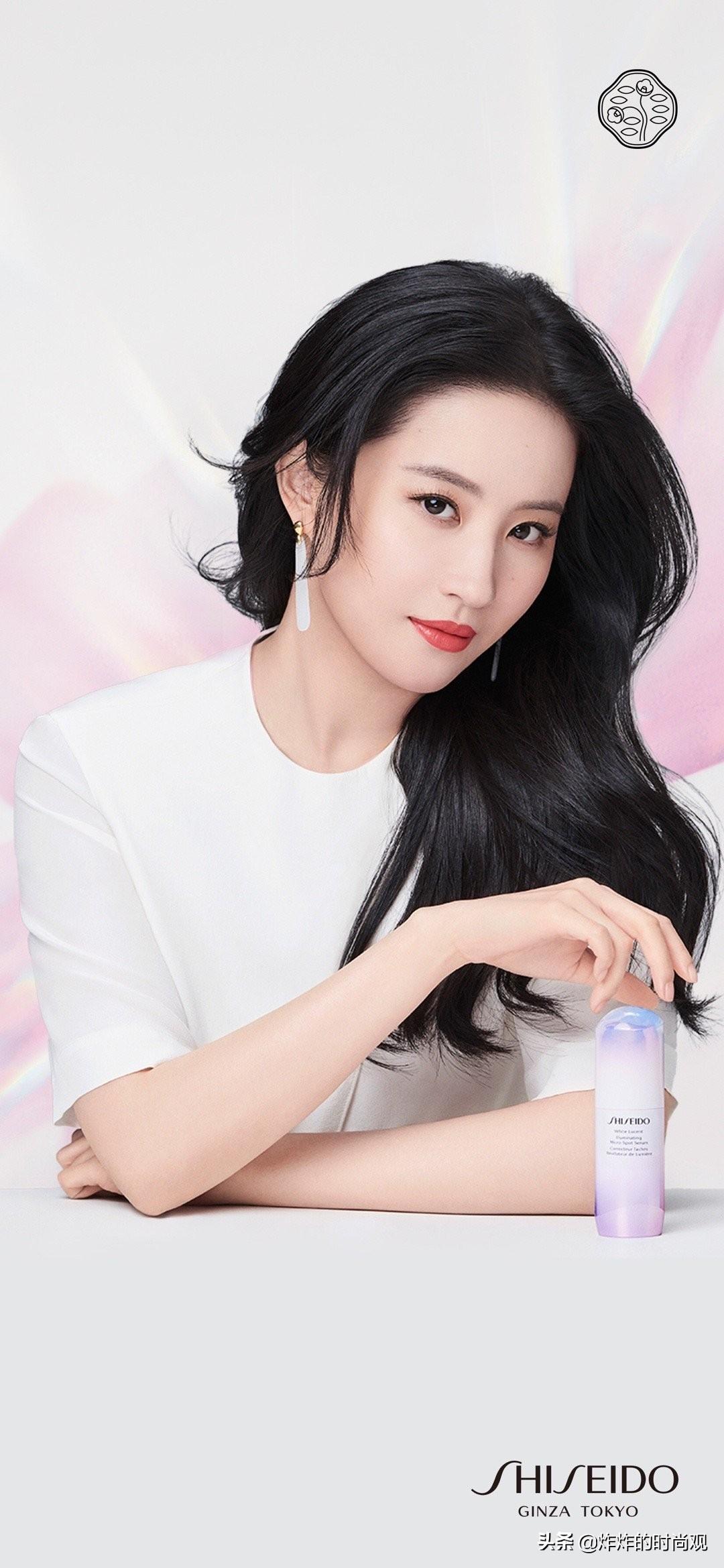 刘亦菲成为shiseido资生堂品牌全球代言人身穿白色连衣裙是仙女下凡了