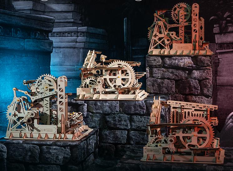 造飞艇,拼月球车,盖滚珠机关,这些木质diy模型还能这么玩?