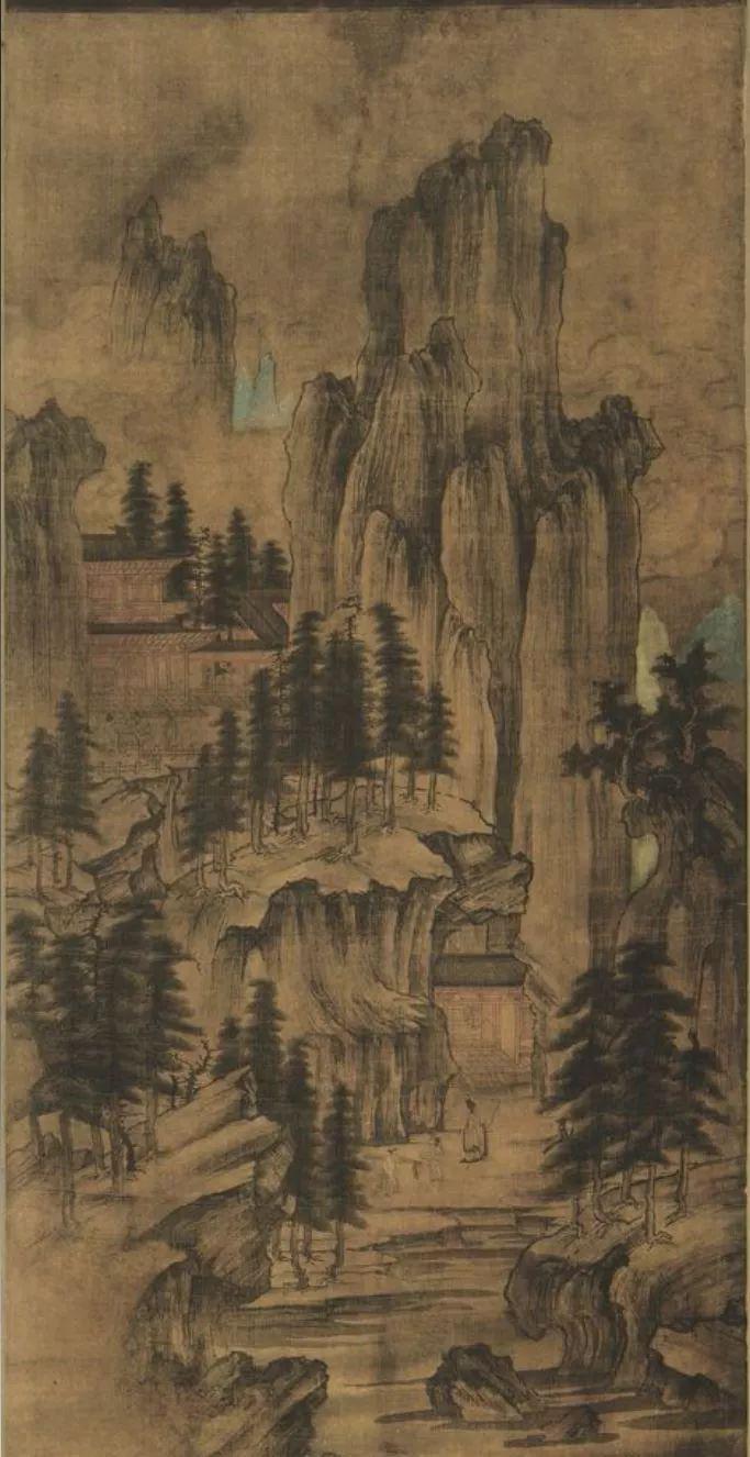 深山会棋图及其细部