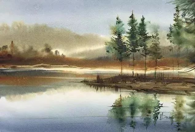 充满大意境的水彩画梦幻而自带仙气