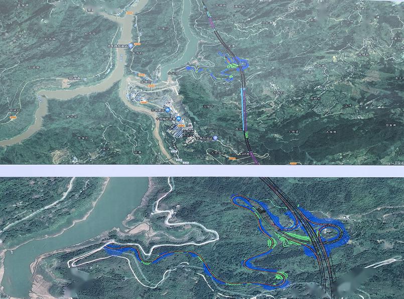 云阳江龙高速走详细图图片