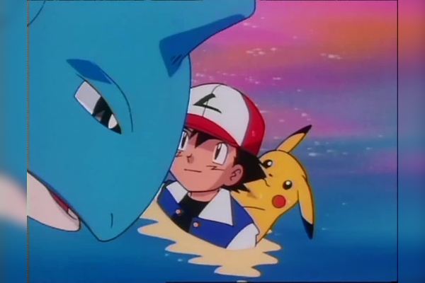 小智与乘龙进行告别一起战斗了这么久的时间