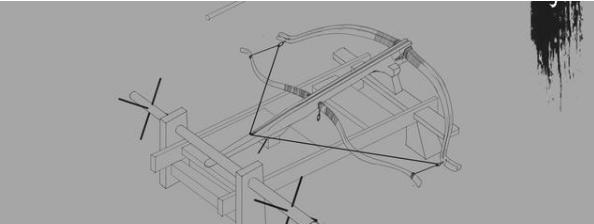十字弩的简笔画图片
