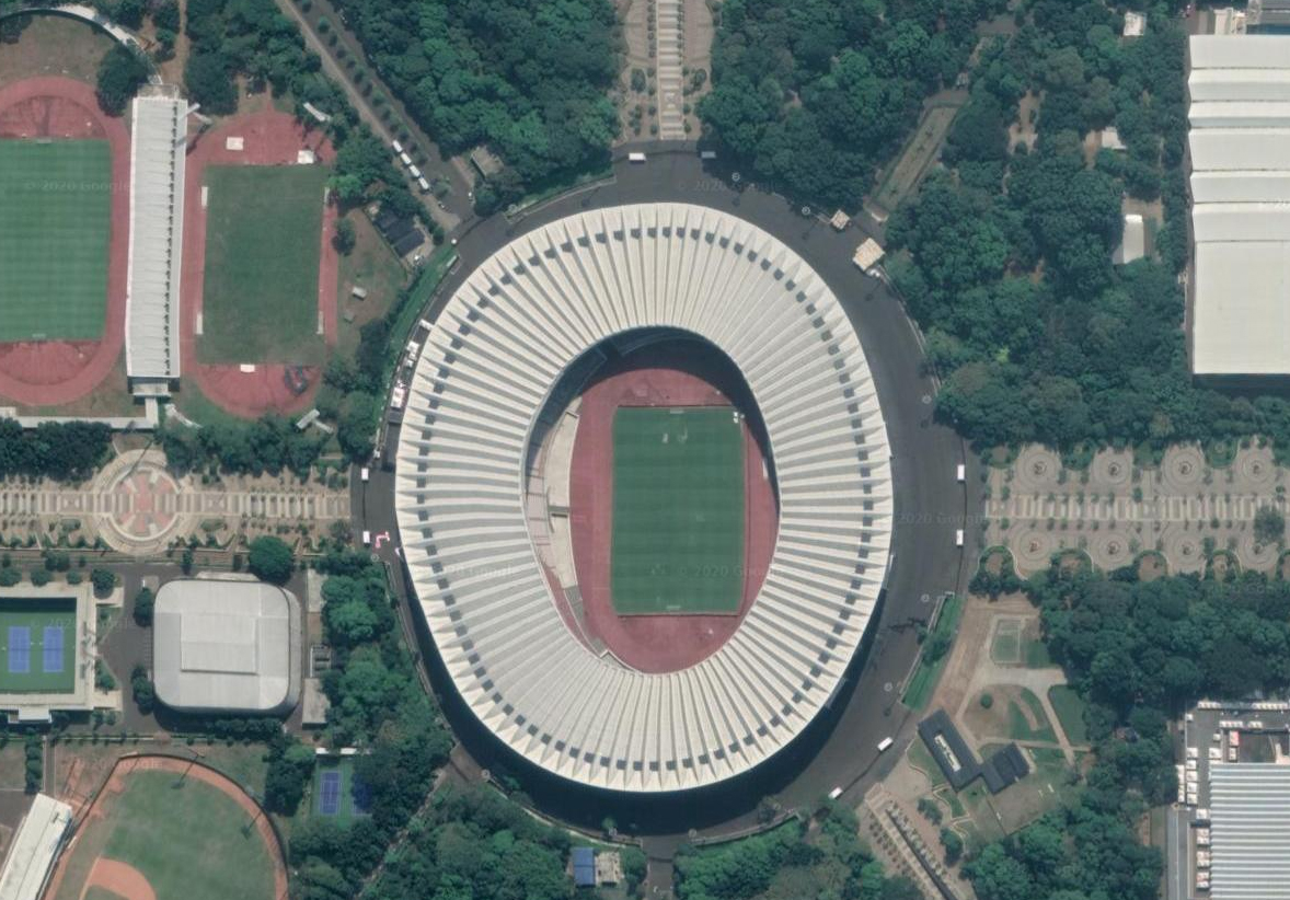 卫星航拍亚洲10大体育场馆第一大规模在朝鲜可容纳150000人