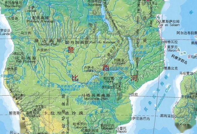 非洲四大河流分别是尼罗河刚果河尼日尔河和赞比西河