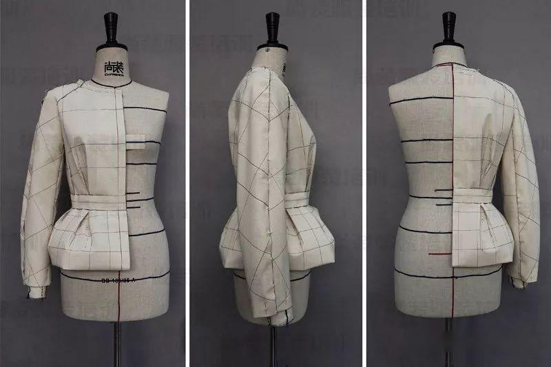 光芒褶小礼服立裁款式名称:光芒褶小礼服立裁款式描述:衣身前身为