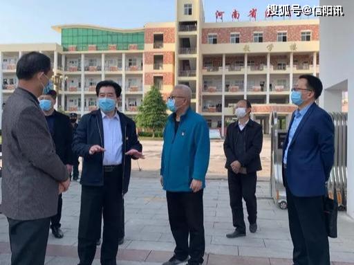 潢川县县委书记赵亮一行到潢川一中检查指导工作