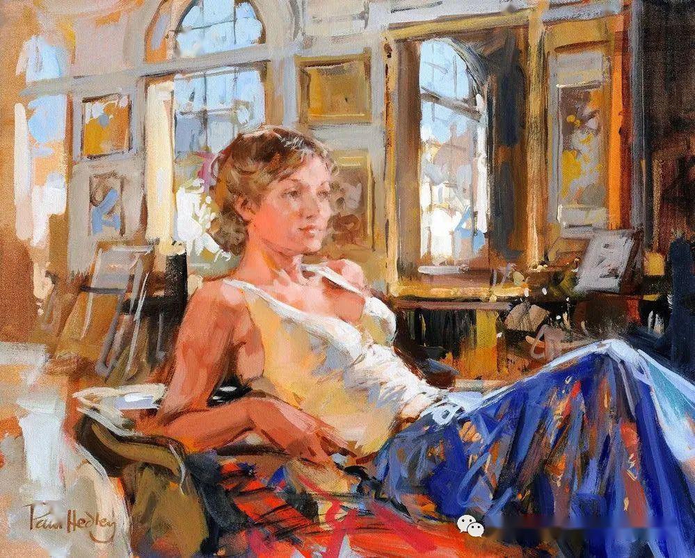 自然光与美人英国画家保罗赫德利人物油画作品欣赏