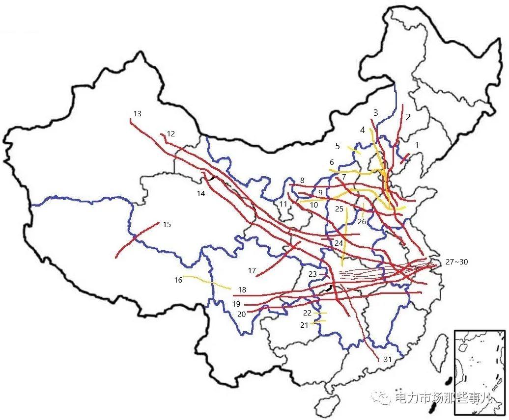中国的区域电网及互联