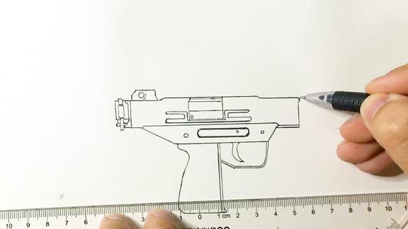 刺激战场画一把随处可见的单手冲锋枪你应该知道它的名字