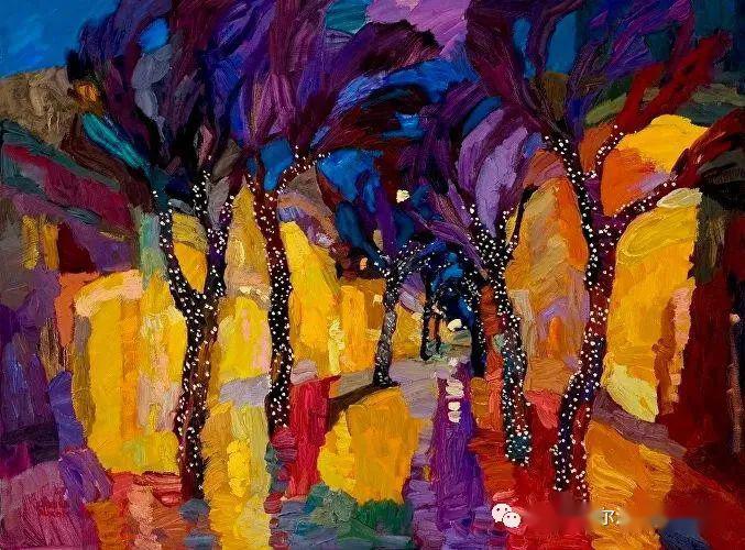 拉脱维亚画家拉里莎奥孔绘画作品欣赏