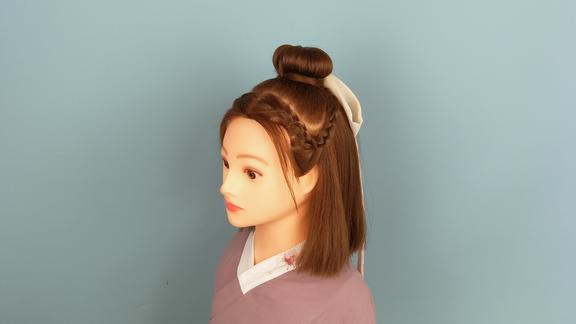 短发古装发型怎么梳来试试这款简易漂亮的儿童发型教程