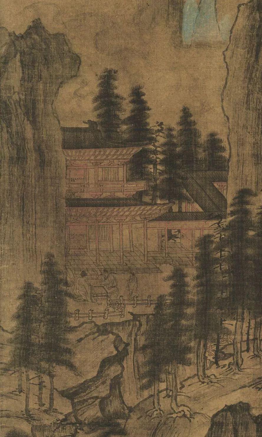 《深山会棋图》及其细部_法库县