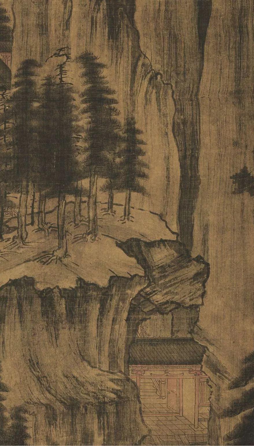 深山会棋图及其细部