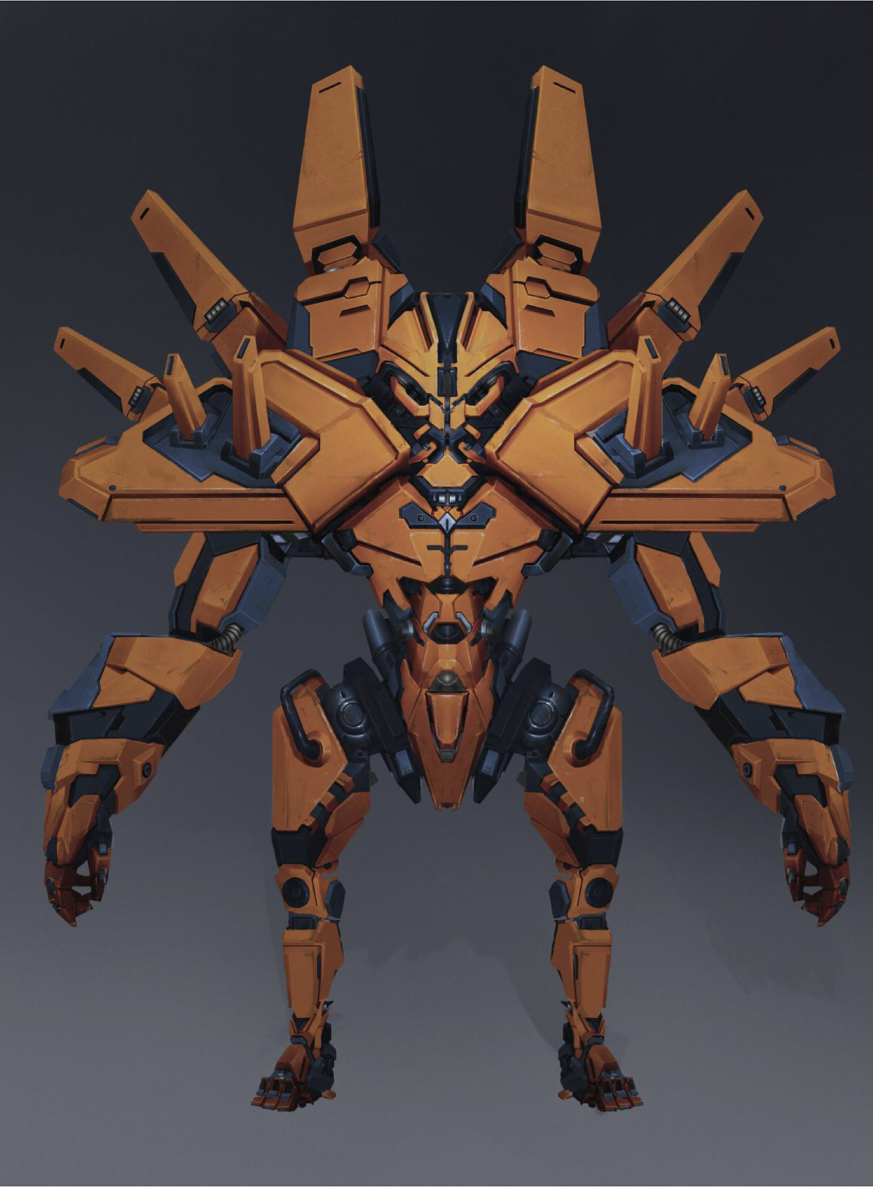 出自火星人教育王老师之手的机甲插画,#插画设计培训# #原画培训