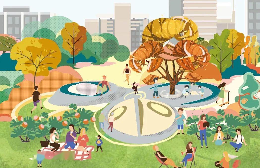 等人群主要活动空间添加更多温暖与活力,回归温馨,融洽的社邻里生活