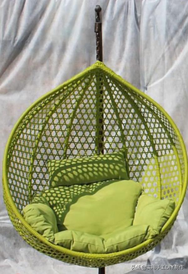 编绳作品35款各种形状的吊椅有兴趣的可以模仿一个
