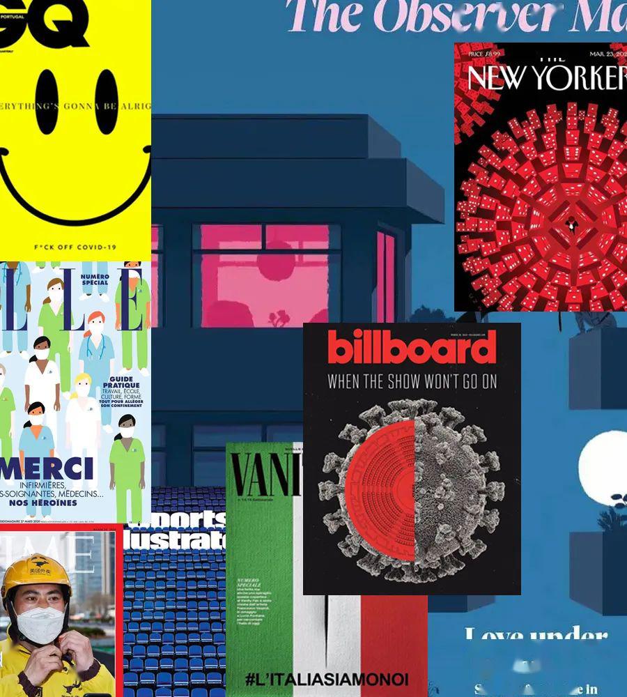 全球疫情下的杂志封面,充满创意及思考!