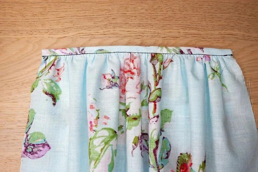 加工|俊美人台小董/精致雪纺连衣裙腰间抽褶的处理方法