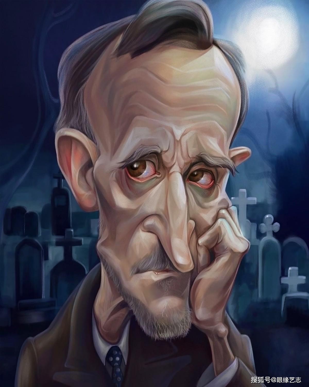 原创幽默的名人肖像漫画画成这样你还认得出么