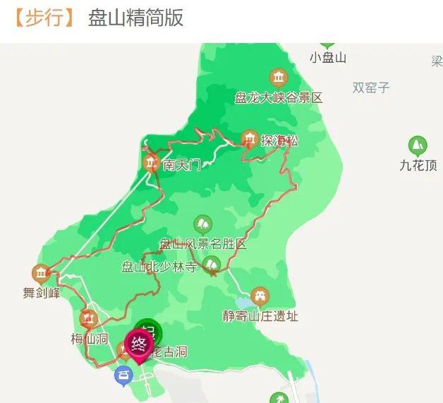 天津盘山地图图片