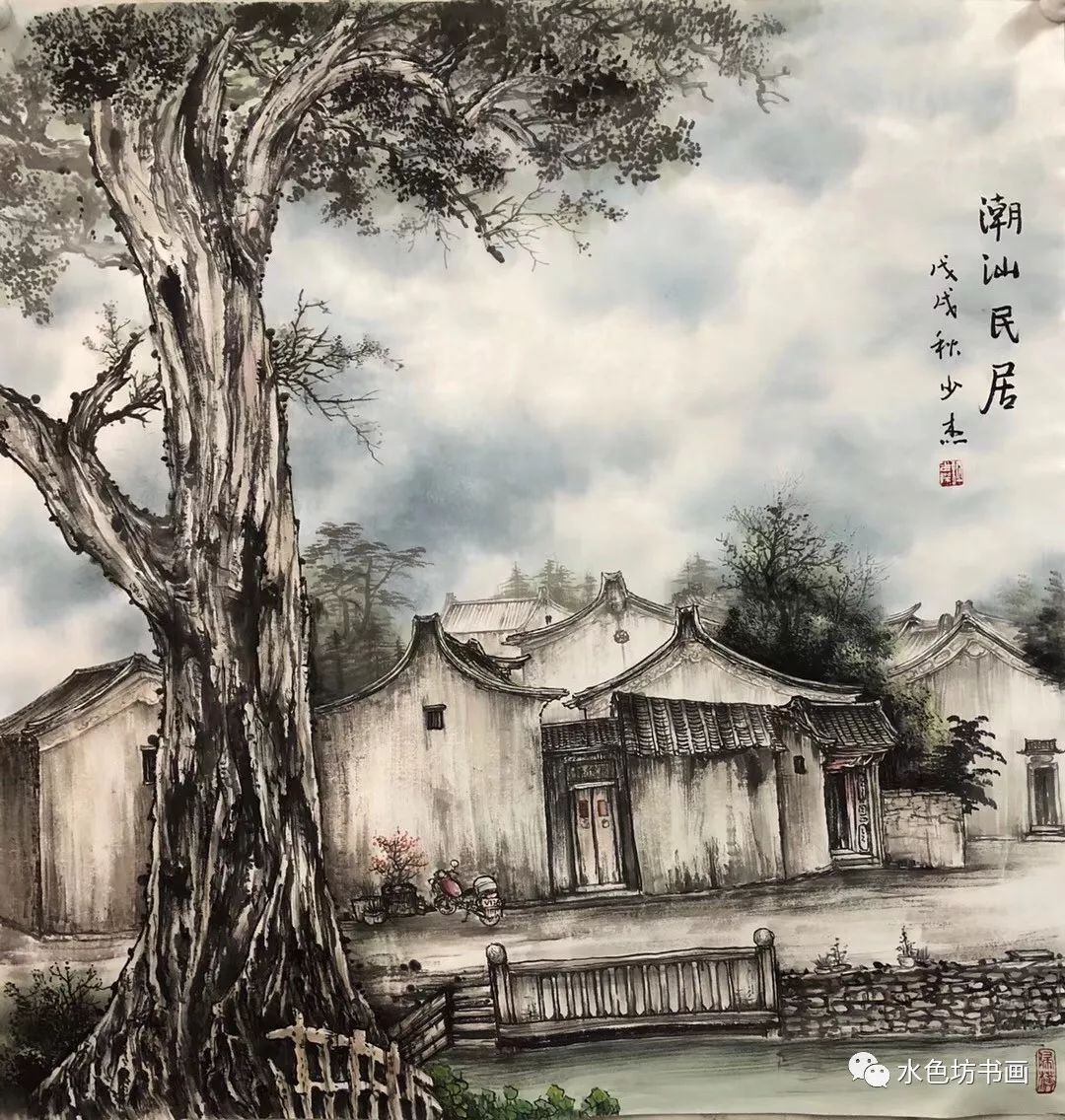 画家专栏│悠悠山水许少杰老师笔下的乡土人情