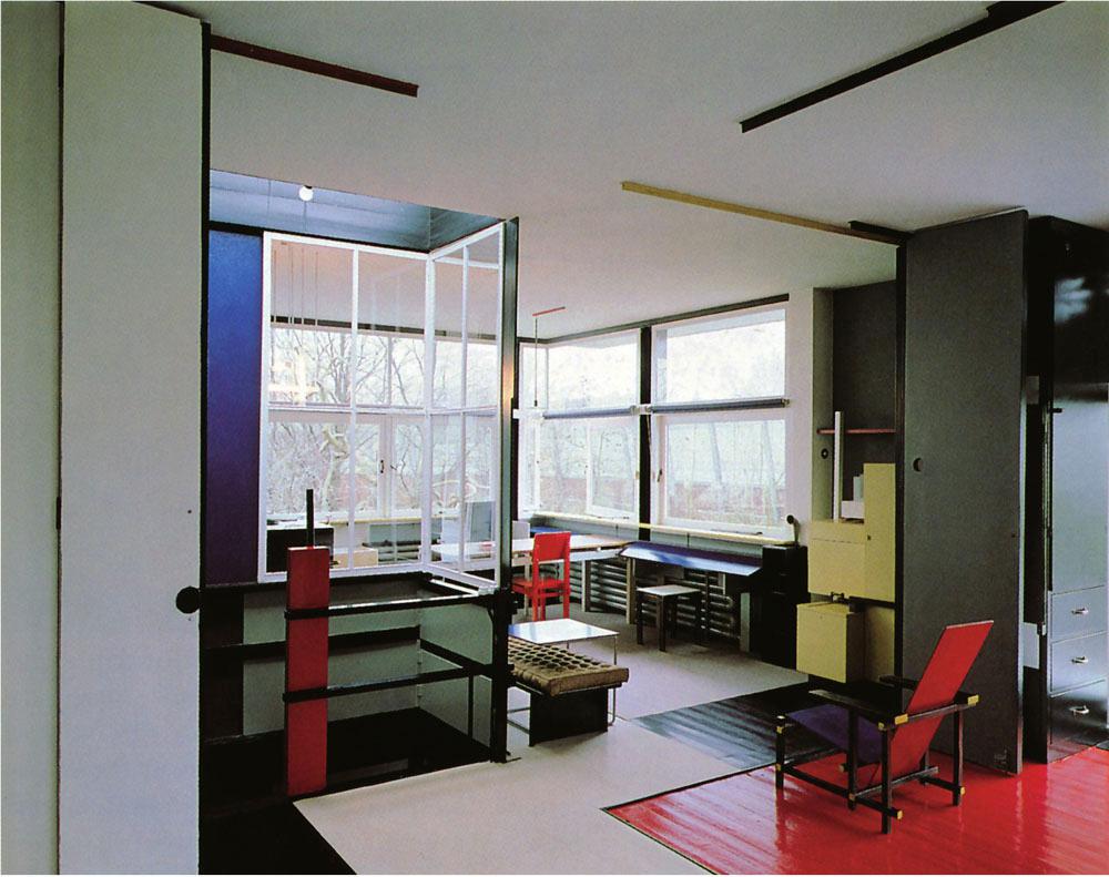 rietveld)施罗德住宅(schr02der house),乌得勒支,1924年早期观点