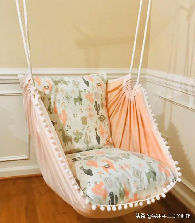 编绳作品35款各种形状的吊椅有兴趣的可以模仿一个