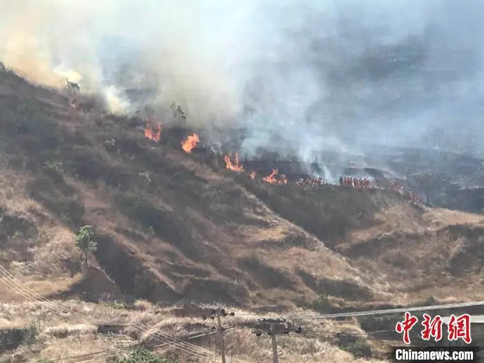 四川西昌再發山火系村民做飯引燃房外柴火導致