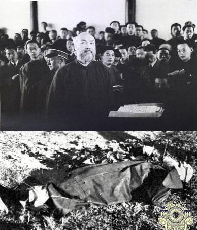 老照片再现汉奸枪决现场大快人心图七川岛芳子处决现场有疑点