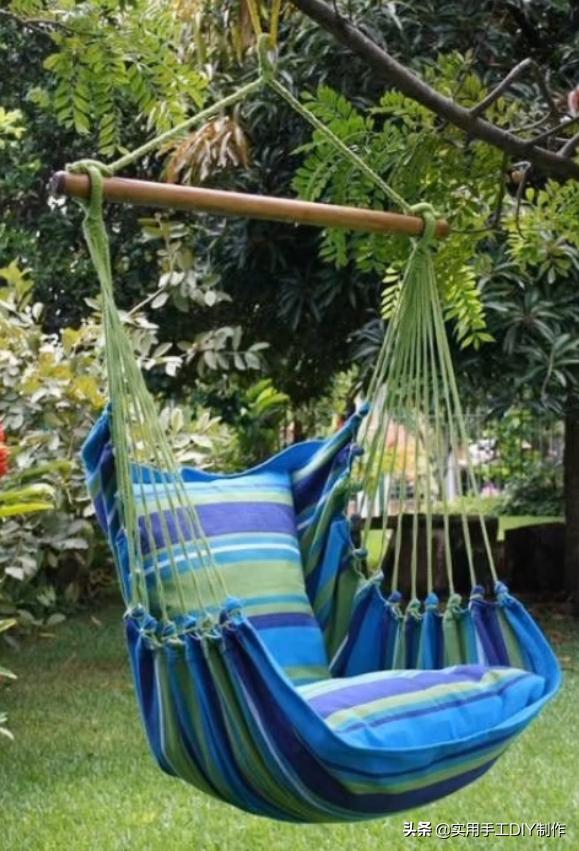 编绳作品35款各种形状的吊椅有兴趣的可以模仿一个