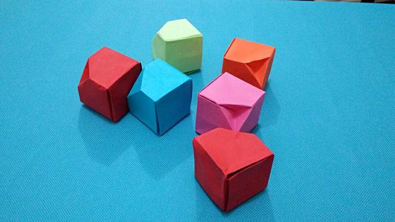 折纸视频缺角的方块儿童积木简单好学亲子创意diy折纸大全