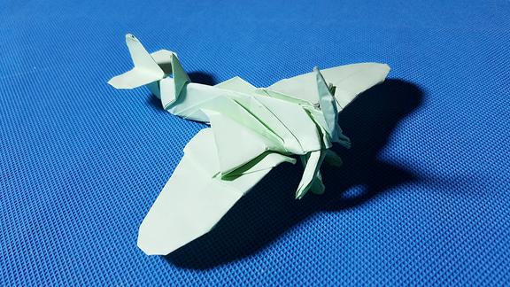 折纸王子超级海上喷火战斗机32折纸飞机视频教程讲解详细形象逼真
