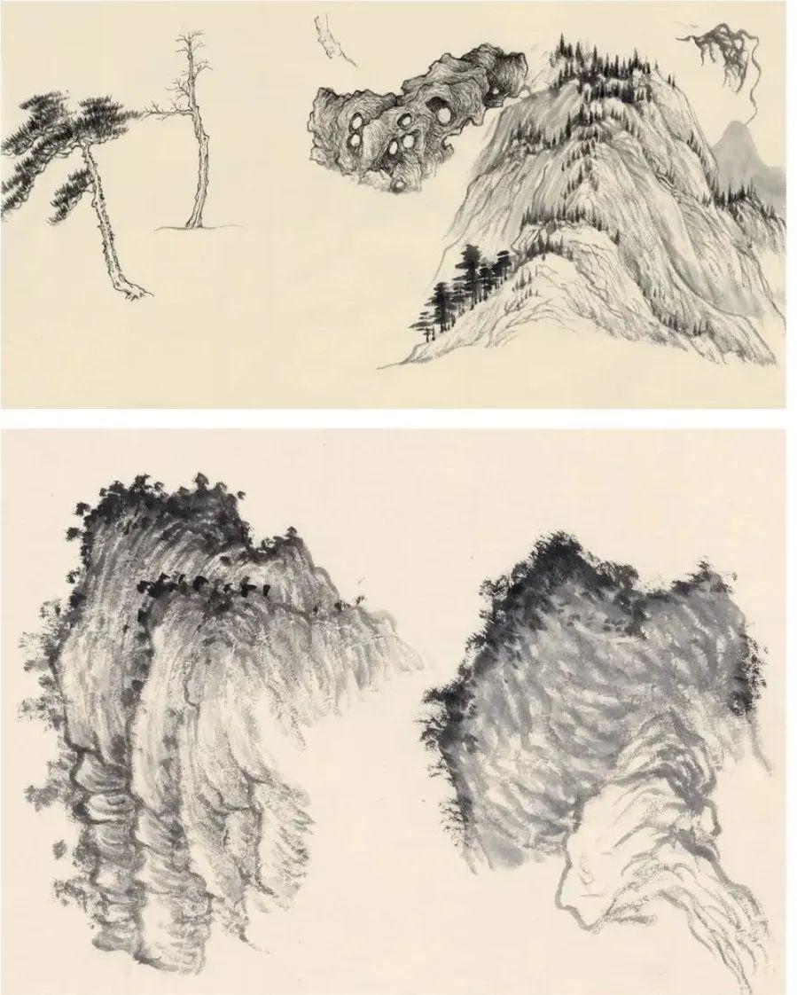 书画传习 | 张捷教授山水画课徒稿